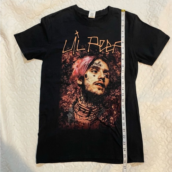 Lil Peep Rapper Hip Hop Artist Short Sleeve T-Shirt Black Sz Small Women’s Tee - Picture 6 of 7
